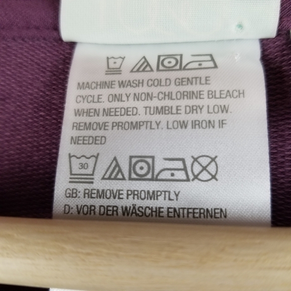 LOGO lounge Small purple crochet lace tunic blouse pockets‎ Artist Smock - Picture 5 of 12